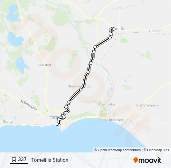 337 Bus Line Map