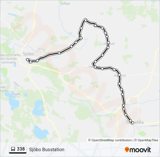 338 Bus Line Map