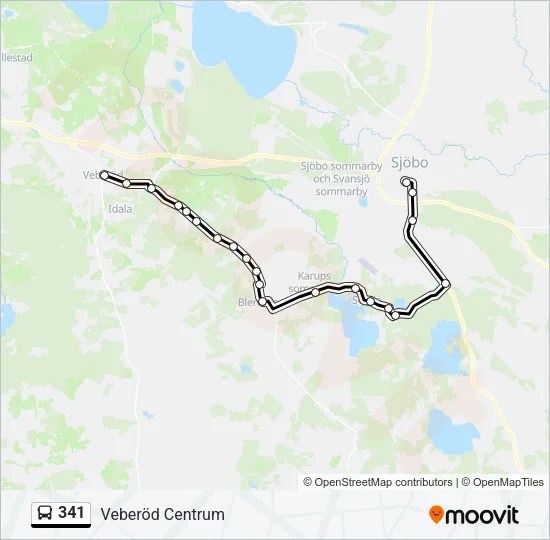341 Bus Line Map