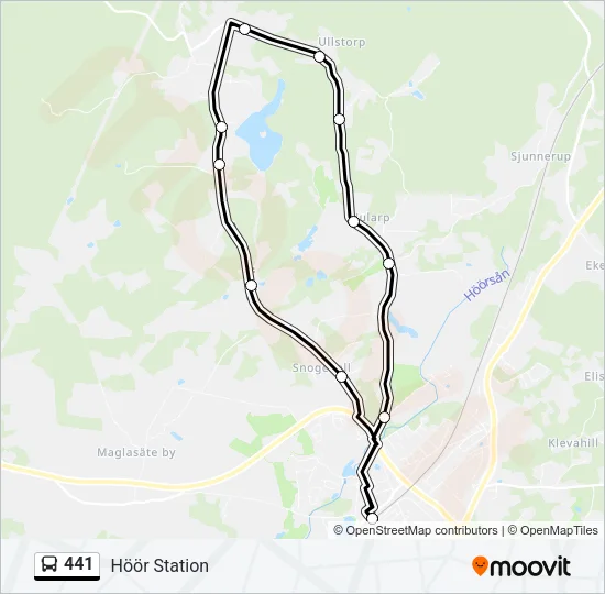 441 Bus Line Map
