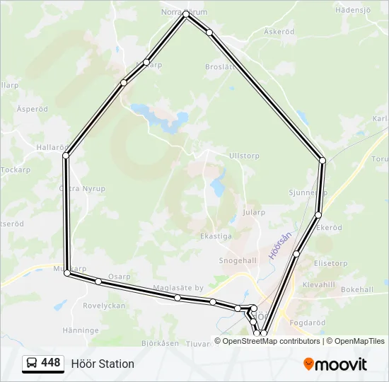 448 Bus Line Map