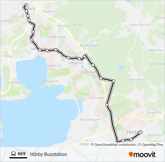 469 Bus Line Map
