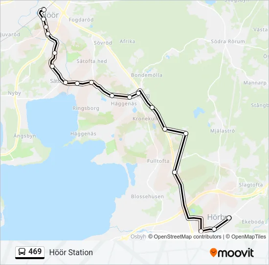 469 Bus Line Map
