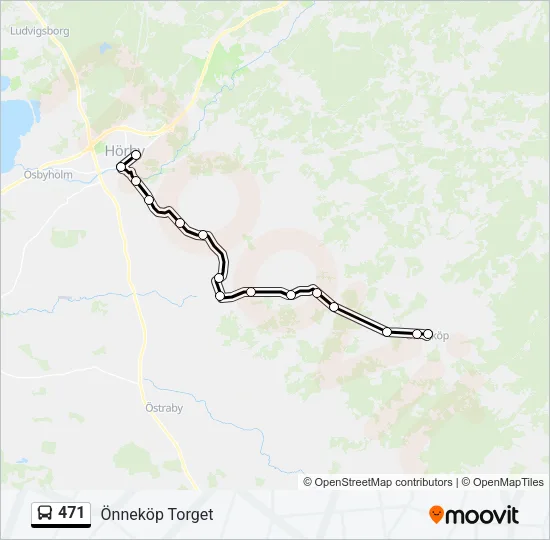 471 Bus Line Map