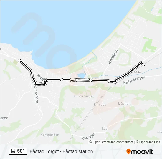 501 Bus Line Map