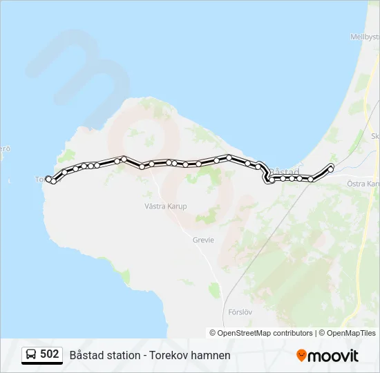 502 Bus Line Map