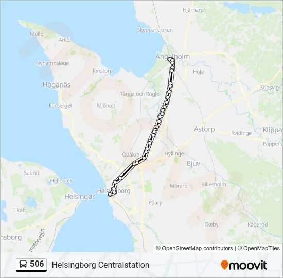 506 Bus Line Map