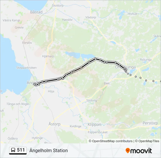 511 Bus Line Map
