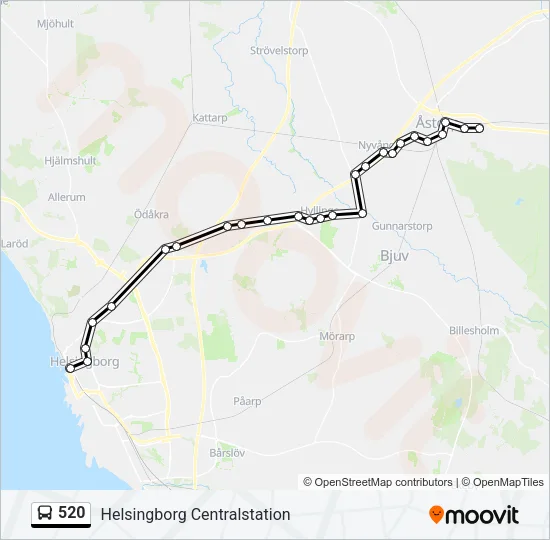 520 Bus Line Map