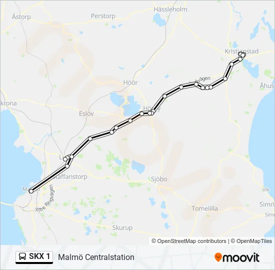 SKX 1  Line Map