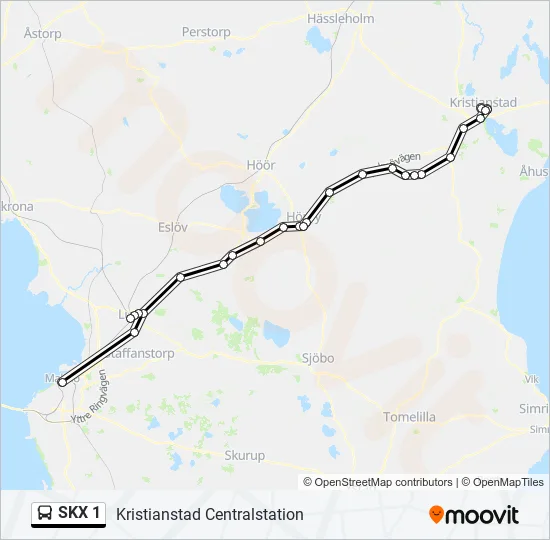 SKX 1  Line Map