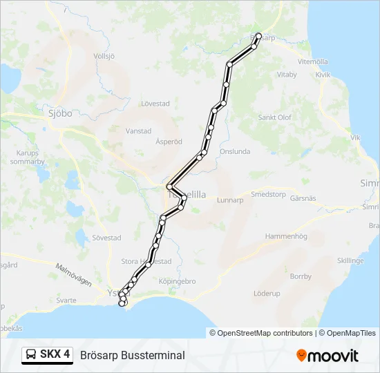 SKX 4  Line Map