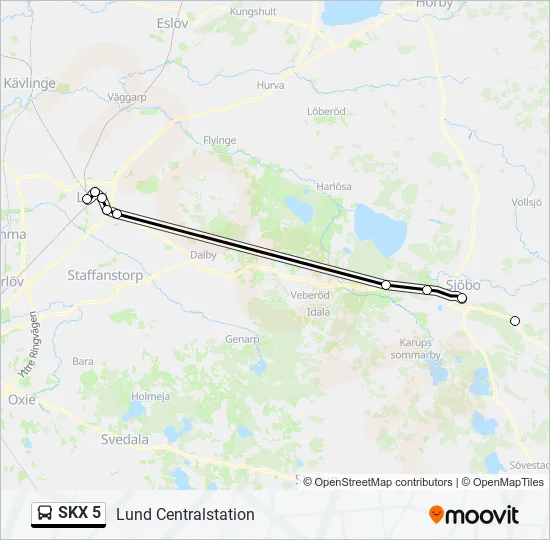 SKX 5  Line Map