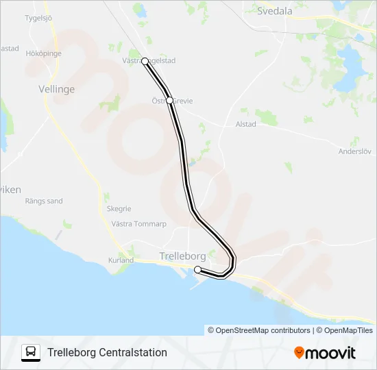 PÅGATÅGEN  Line Map