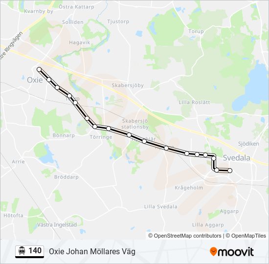 140 cable car Line Map