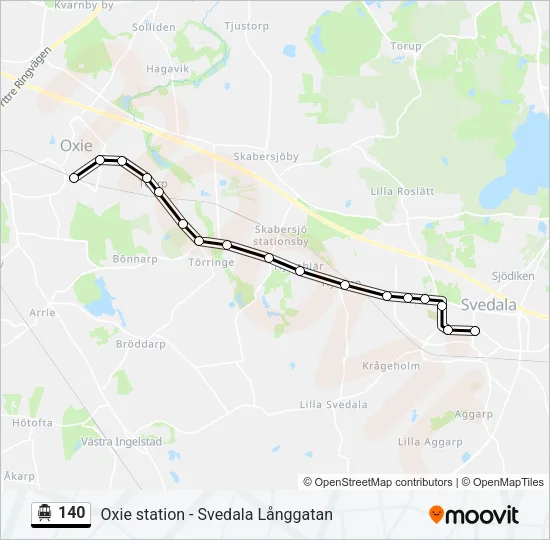 140 Cable Car Line Map
