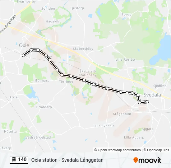 140 Cable Car Line Map