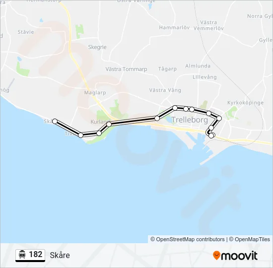 182 Cable Car Line Map