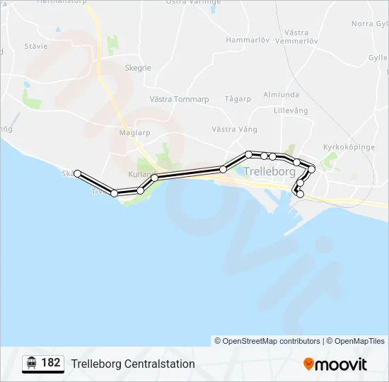 182 Cable Car Line Map