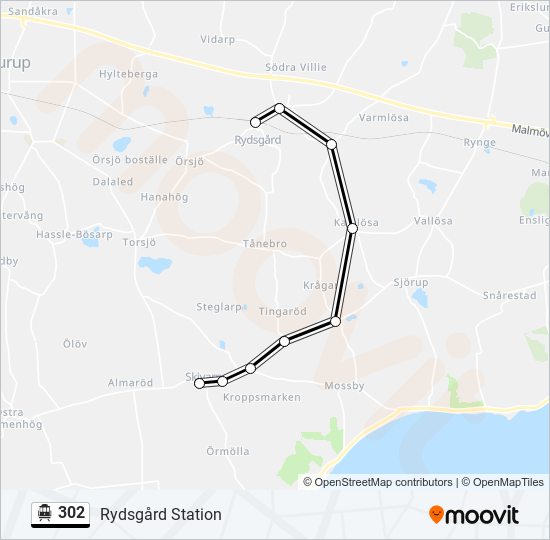 302 cable car Line Map