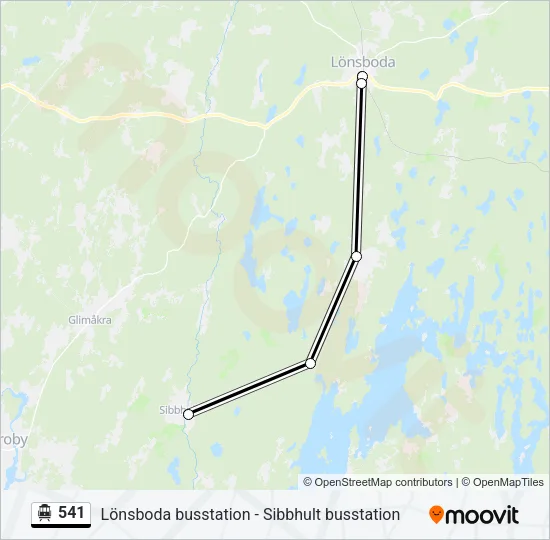541 Cable Car Line Map