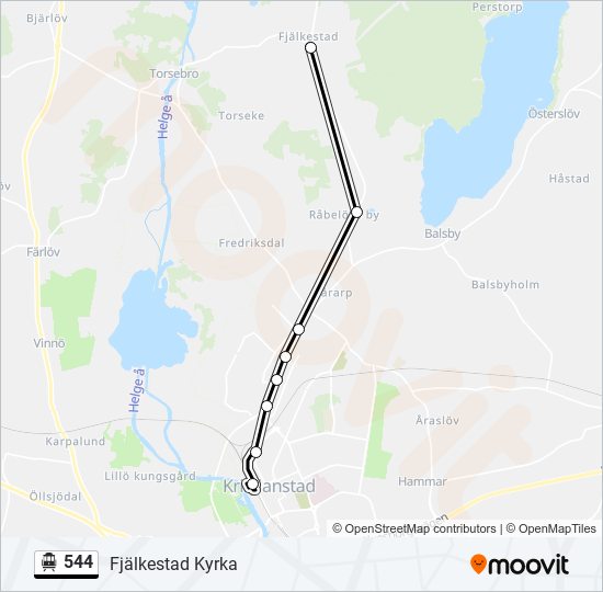 544 cable car Line Map