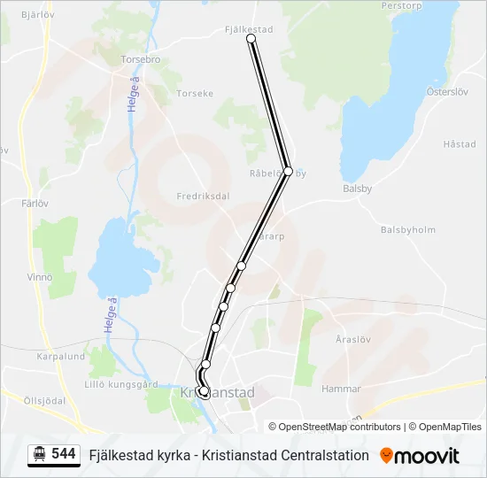 544 Cable Car Line Map