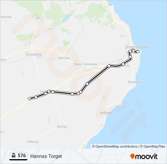 576 cable car Line Map