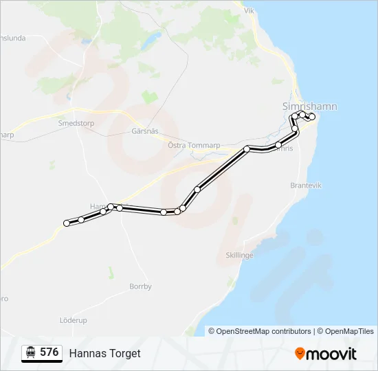 576 Cable Car Line Map