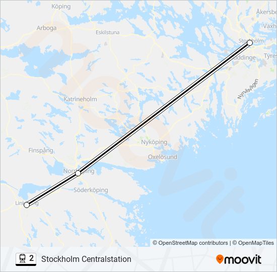 2 train Line Map