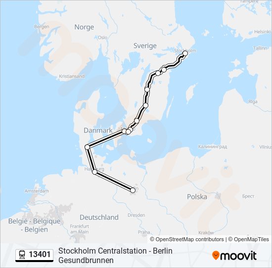 13401 train Line Map