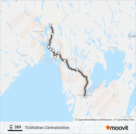 389 Train Line Map