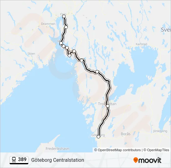 389 Train Line Map
