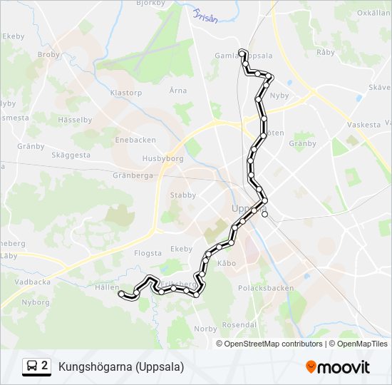 2 bus Line Map