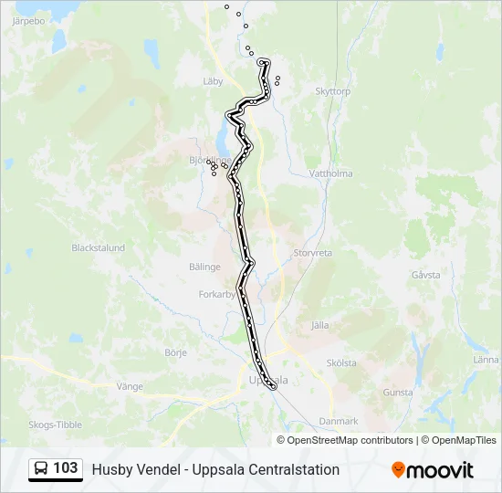 103  Line Map