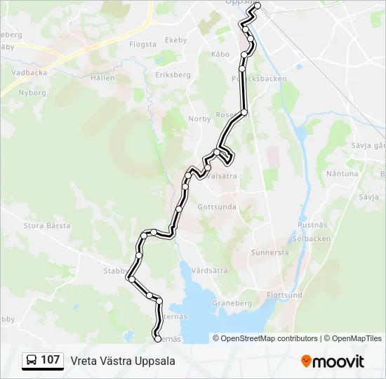 107  Line Map