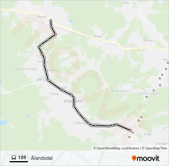 109  Line Map