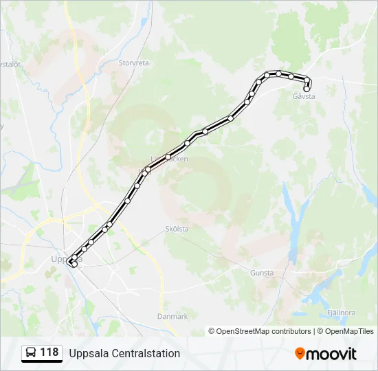 118  Line Map