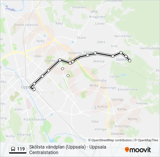 119  Line Map