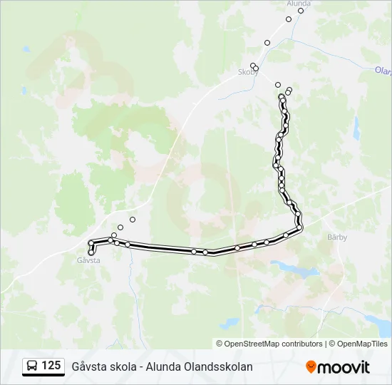 125  Line Map