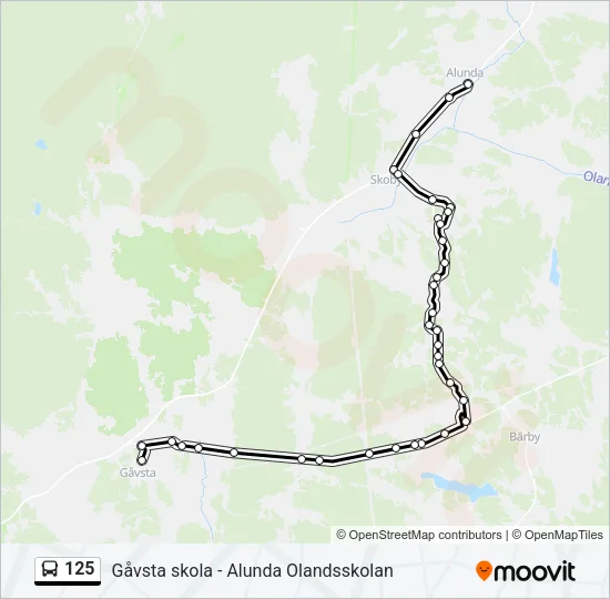 125  Line Map