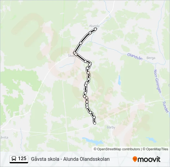 125  Line Map