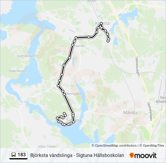 183  Line Map
