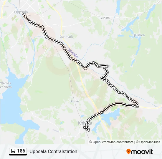 186  Line Map