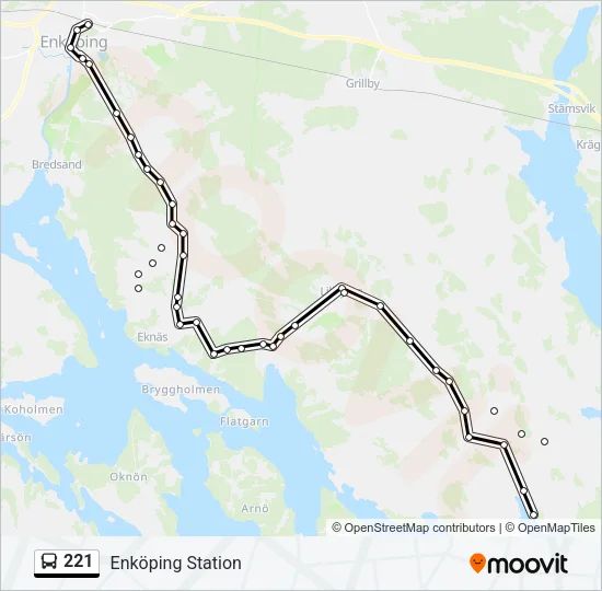 221  Line Map