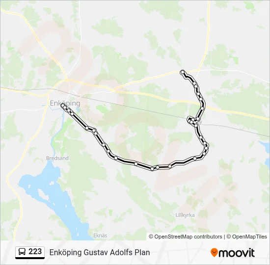 223 Route: Schedules, Stops & Maps - Enköping Gustav Adolfs Plan (Updated)