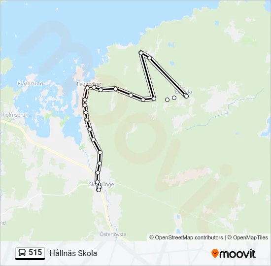 515 Bus Line Map