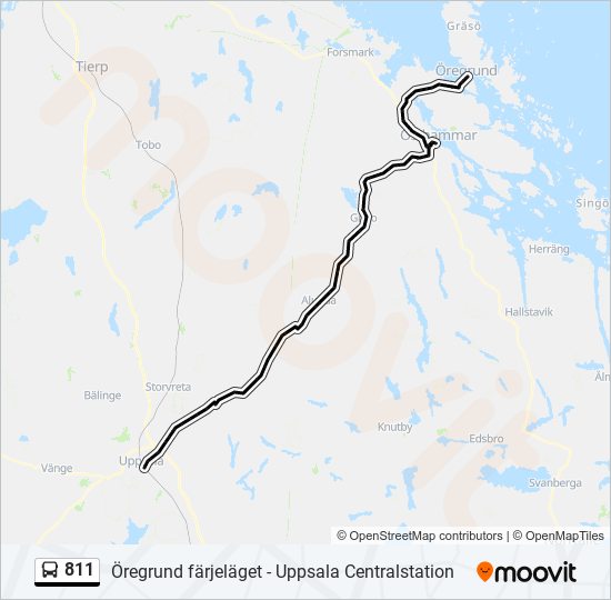 811  Line Map