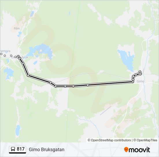 817 bus Line Map