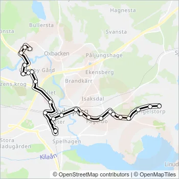 1 Bus Line Map